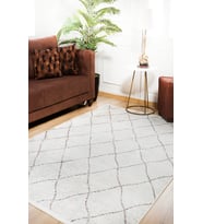 Dijital Kaymaz Yıkanabilir Bej Geometrik Salon Halısı Mutfak Halısı Koridor Halısı Yolluk HLN935