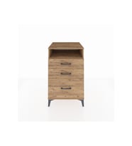 Kronos Komodin Tek Raflı 3 Çekmeceli 60x59x96 Çam-Çam