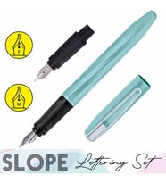 Online 26094 Lettering-Set Slope Turquoise D.K. M- F