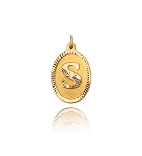 0.25 Gram 14 Ayar Altın Harf Kolye ucu