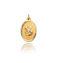 0.25 Gram 14 Ayar Altın Harf Kolye ucu