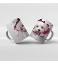 Baskılı Kupa Bardak Sevimli Köpekler - 19