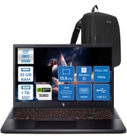 Acer Nitro V 15 ANV15-52 Intel Core I7 13620H 32GB 1tb SSD Nvıdıa Geforce RTX5060 8gb 75W Windows 11 Pro 15.6" FHD(1920 x 1080) IPS 165HZ Taşınabilir Bilgisayar NHQZ8EY002P18 + Zetta Çanta