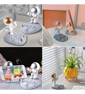 Mini Astronot Model Telefon ve Tablet Tutucu Standı (5343)