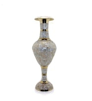 Periboia Pirinç Sedefli Vazo 35 Cm (Çok Renkli)