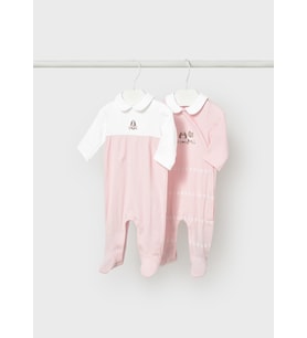 Mayoral Yenidoğan Kız Bebek İkili Tulum Set Pembe