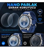 Huawei Watch GT 7 46mm İle Uyumlu Ekran Koruyucu Nano Parlak, 9H Kırılmaz Esnek Cam, Çizilmeye Dayanıklı, HD Şeffaf 2 Adet