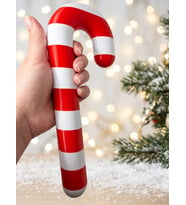 YILBAŞI DEKORU – BASTON ŞEKER XXL - BÜYÜK BOY 24 cm boyundadır.