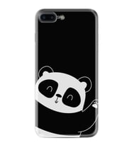 Apple iPhone 7 Plus 8 Plus Kılıf Silikon Desen Özel Seri Bay Bay Panda 1784