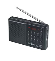Ultratekno Y-096 Bluetoothlu Deprem Radyosu Şarjlı Acil Durum Radyosu 18650 Pilli FM/USB Destekli LED Fenerli Taşınabilir Radyo (Siyah)