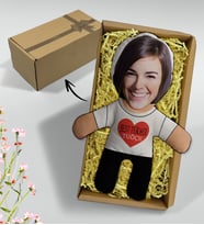 BK Gift Hediye Kutusunda Kişiye Özel Best Teacher Tasarımlı Bebek Yastık-2, Öğretmene Hediye, Öğretmenler Günü Hediyesi