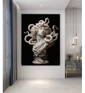 MEDUSA KANVAS TABLO EV DUVAR SALON OFİS DÜKKAN HEDİYELİK DEKARASYON