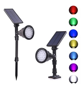 Forlife 30Watt Fonksiyonel Solar Çim / Bahçe Aydınlatma Armatürü (RGB)
