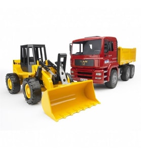 Bruder Oyuncak Man Damperli Kamyon Ve Fr 130 Kepçe BR02752