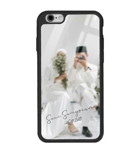 iPhone 6 Plus Uyumlu Notlu Bulanık Fotoğraf Tasarımlı Glossy Telefon Kılıfı