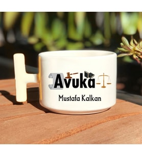 Avukatlara Özel T Kulp Nescafe Fincanı