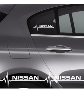 Nissan Terrano İçin Uyumlu Aksesuar Oto Ritim Sticker 2 Adet 20*9 Cm