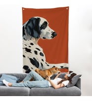 Sevimli Dalmaçyalı Köpek Duvar Örtüsü-7578