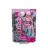Barbie Snowboard Sporcusu Bebek Hcn32