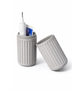 Taşınabilir Çok Amaçlı Silindir Organizer Sert Plastik Diş Fırçası Kutusu & Makyaj Taşıma Kabı