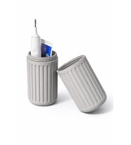 Taşınabilir Çok Amaçlı Silindir Organizer Sert Plastik Diş Fırçası Kutusu & Makyaj Taşıma Kabı