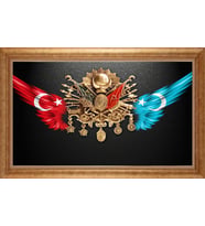 ALTIN ÇERÇEVELİ PASPARTULU TABLO CR1263
