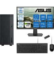 Asus Expertcenter P500MV Intel Core I7-13620H 64GB Ddr5 512GB SSD Freedos 6GB/RTX3050 100HZ IPS 23.8" Mon Minitower Masaüstü Bilgisayar WL7136216512B0DF22+Zettausbbellek