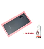 Tkgz Samsung Galaxy A32 A325 Arka Pil Batarya Kapağı (FULL Kamera Lensli+B-7000) SİYAH