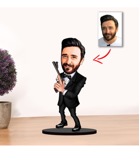 Kisiye Özel Karikatür Erkek Biblo MODEL 4