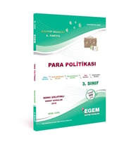 Egem Eğitim Yayınları Aöf Açık Öğetim Para Politikası Konu Anlatımlı Soru Bankası (Çok Renkli)