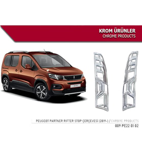 Peugeot Rifter Stop Çerçevesi Krom Nikelajı 2018 Sonrası