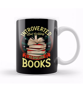 Cute Introverted But Willing To Discuss Books Kupa Bardak Porselen