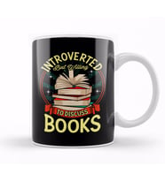 Cute Introverted But Willing To Discuss Books Kupa Bardak Porselen