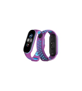Mi Band 6 Spor Delikli Kordon - Mor-Mi