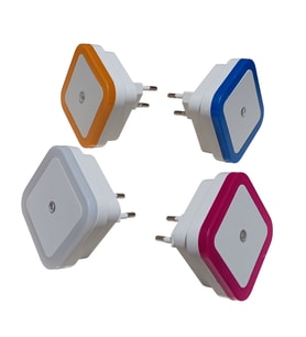 4 Farklı Renk Cata CT-9500 Fotoselli Led Gece Lambası Mavi, Amber, Pembe, Beyaz Işık 30lm 1W 220V