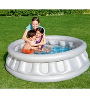 Bestway 51080,Mega Gri Metalik Uzay Gemisi Şişme Havuzu-152x43cm