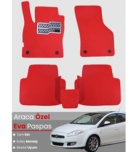 FİAT BRAVO (2007-2014) Uyumlu EVA Paspas Tam Set–Araca Özel,Su Geçirmez,Kolay Montaj