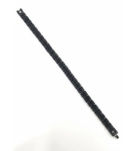 Siyah Çelik Erkek Çelik Bileklik Boy 21.5 Cm / 0.8 Mm - Ebl0069