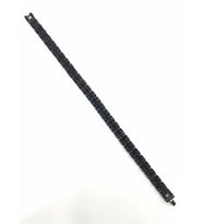 Siyah Çelik Erkek Çelik Bileklik Boy 21.5 Cm / 0.8 Mm - Ebl0069