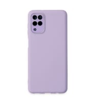 Galaxy A22 Kılıf Lansman Glass Kapak - Lila