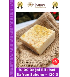 #safran %100 Doğal Güzel Kokulu El Yüz Saç Vücut Orijinal Bitkisel Safran Sabunu 120g - 10 Adet