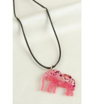 Fil Epoksi Kolye (Pembe)
