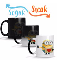 Minion 03 Sihirli Kupa Bardak Porselen