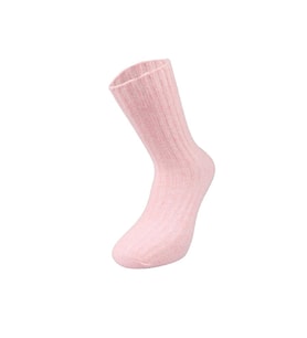 Kaşmir Yünlü Kadın Kışlık Bot Çorabı (Pembe)