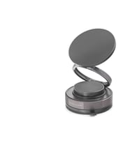 Magsafe Uyumlu Manyetik Vantuzlu 360° Döner Araç Içi Telefon Tutucu Metal - Siyah HDX8027