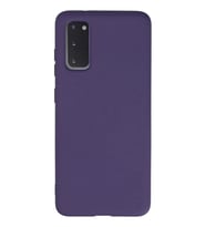 Newface Samsung Galaxy S20 Kılıf Nano içi Kadife Silikon - Mor