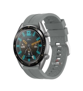 Amazfit Watch GTR 3 Pro-GTR 3-GTR 2e-GTS 2-GTR 47mm 22mm Uyumlu NovaGT Supreme Silikon Kordon (Gri)