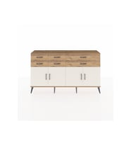Arges Konsol 3 Raflı 6 Çekmeceli 4 Kapaklı 176x30x99 Çam-Aytaşı/Çam