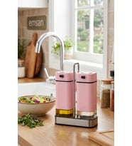 Emsan Plaza Elegance Baby Pink Standlı Yağlık & Sirkelik Seti