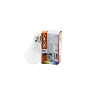 NO-VO 9W=60W E27 BEYAZ LED AMPUL 6500K - 810Lm GO-53-vice 05400